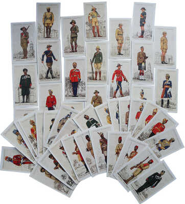 [Полный комплект] Вкладыши к табачным коробкам. [Военная униформа Британской империи за рубежом], [1936].